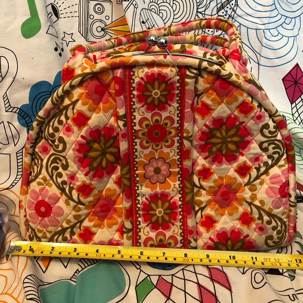 Vera Bradley Eloise Bowler FOLKLORIC Pink Orang